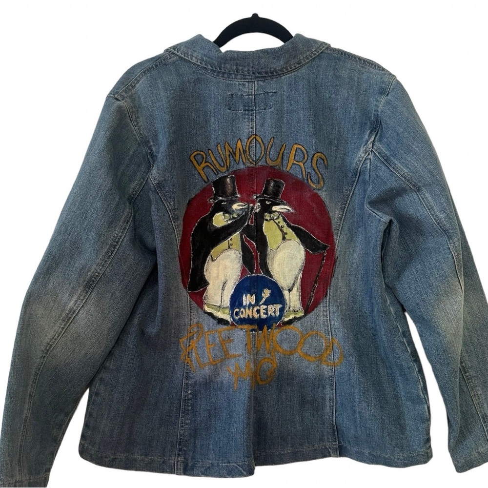 FleetWood Mac  hand painted trucker  jacket